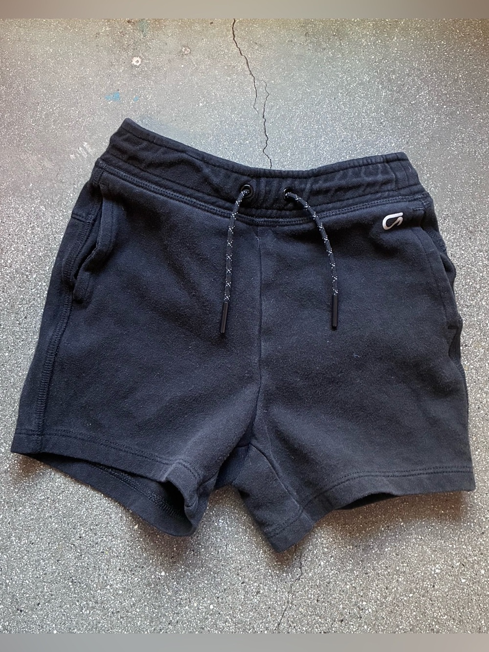 GapFit Toddler Black Fleece Athletic Shorts Size 2Y Drawstring Pull-On